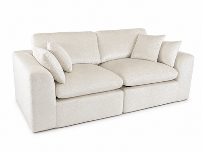 Cloud-Like Chenille Modular 2-Seater Sofa