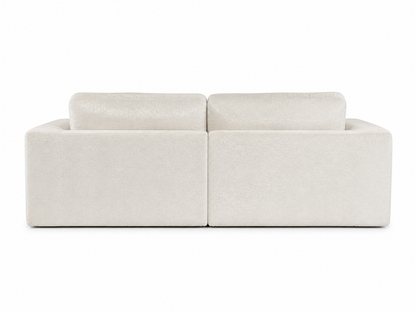 Cloud-Like Chenille Modular 2-Seater Sofa