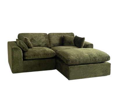 Cloud-Like Chenille Modular 2-Seater Sofa