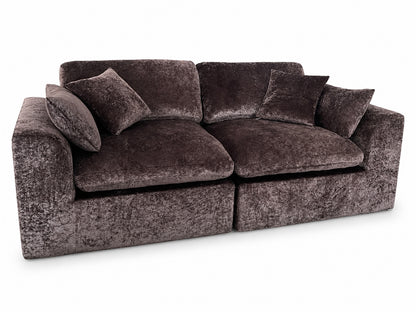 Cloud-Like Chenille Modular 2-Seater Sofa