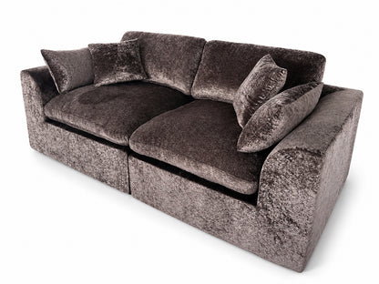 Cloud-Like Chenille Modular 2-Seater Sofa