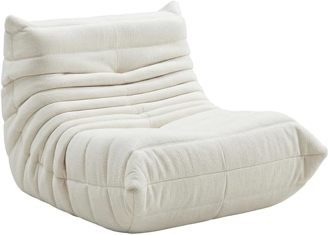 Aura Caterpillar Chair - Ivory Corduroy