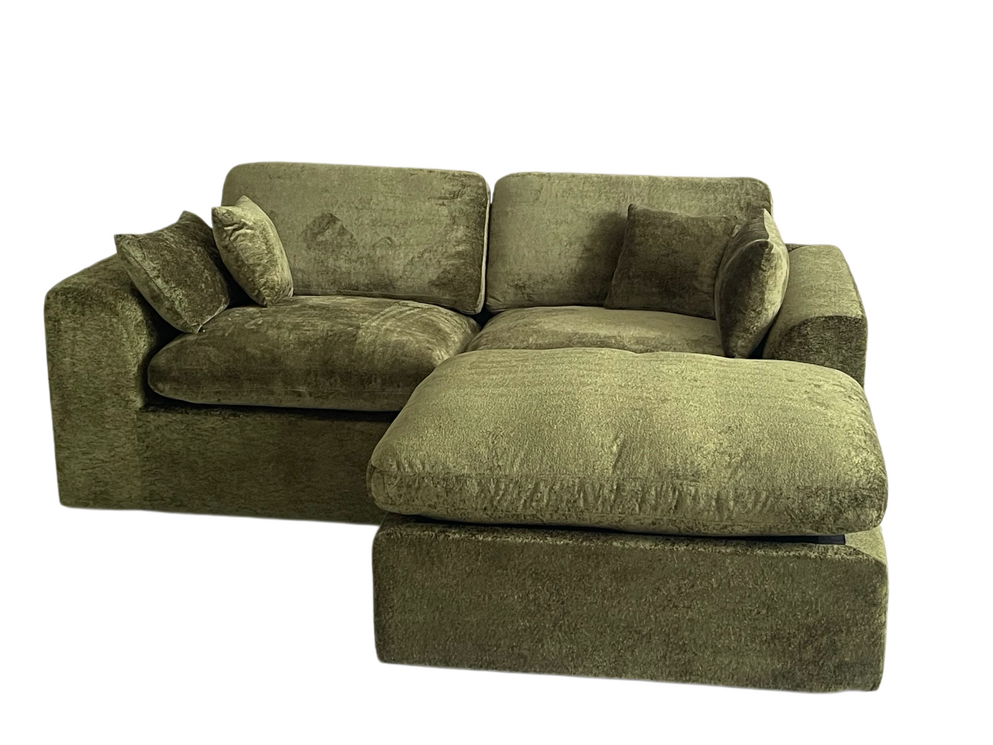 Cloud-Like Chenille Modular 2-Seater Sofa
