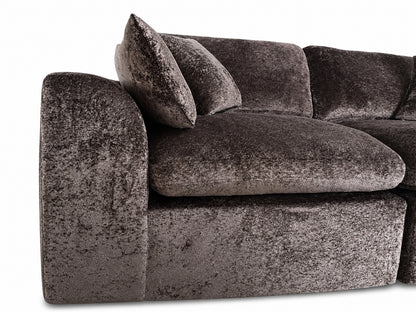 Cloud-Like Chenille Modular 2-Seater Sofa