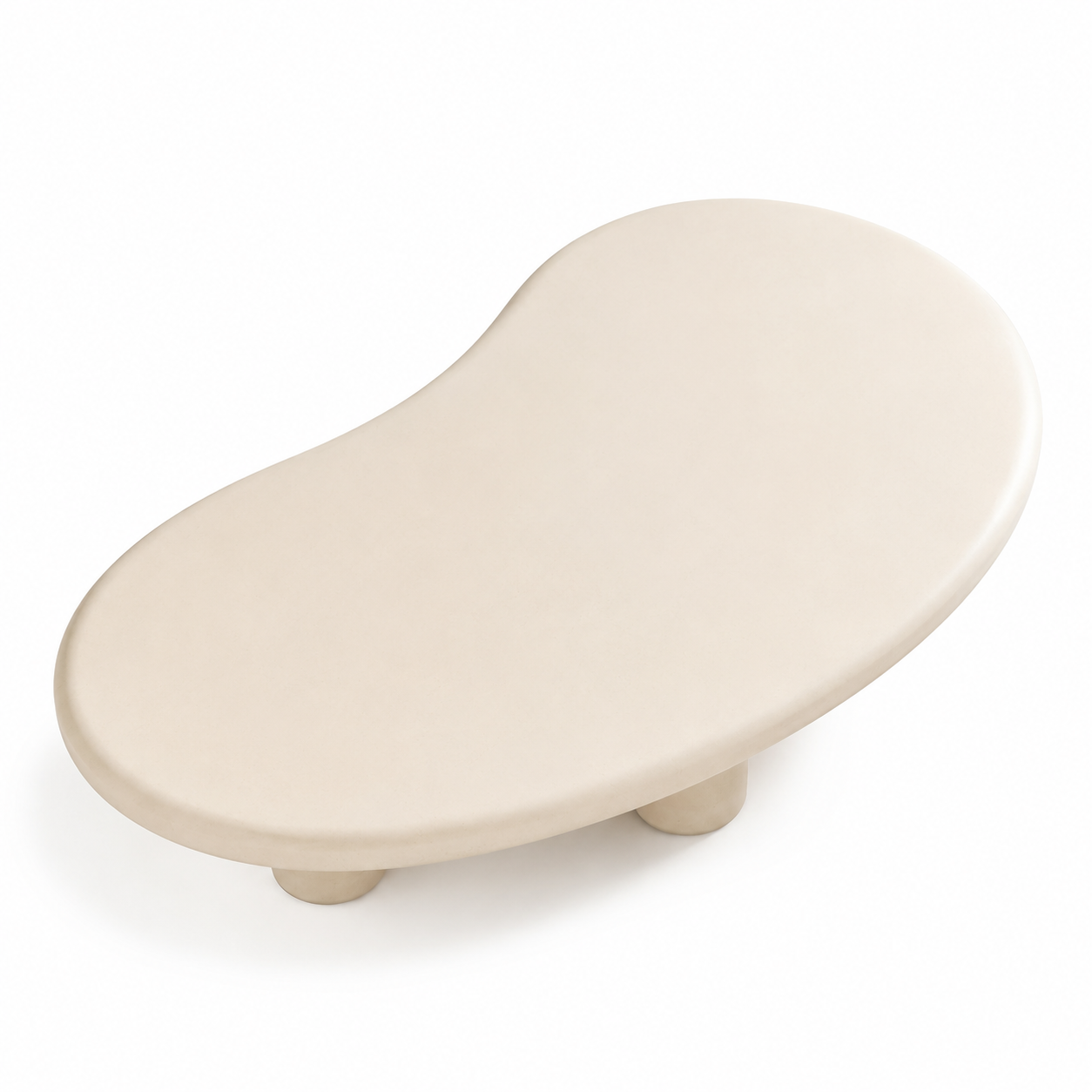 Aura Cashew Coffee Table - Milk White
