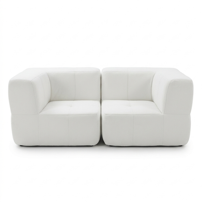 Aura Marshmallow 2-Seater Sofa in white