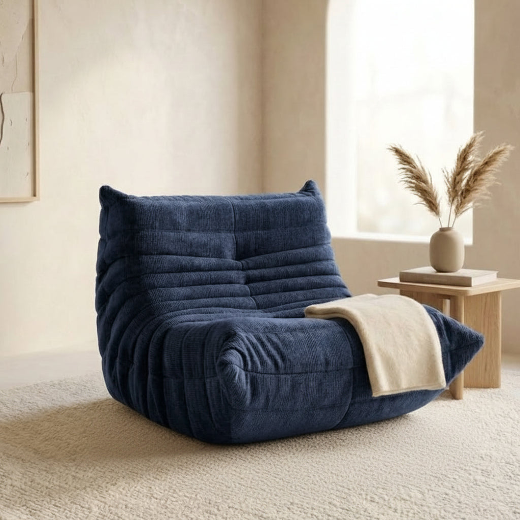 Blue ROREN Togo single lounge chair
