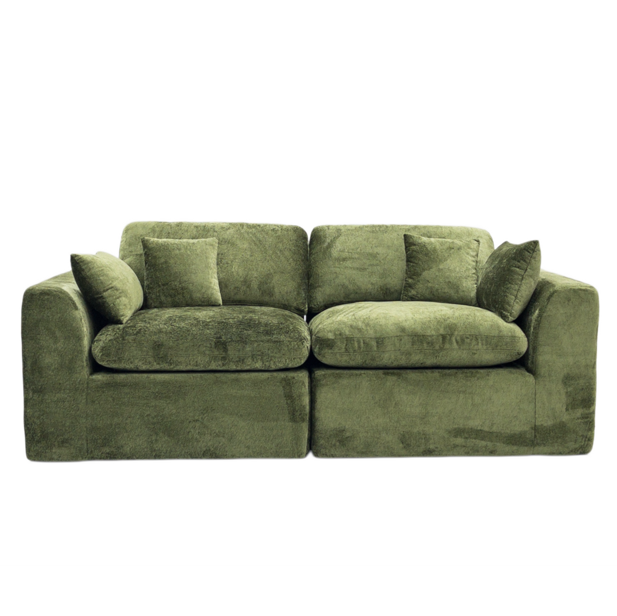 Green ROREN Cloud 2-seater sofa product view