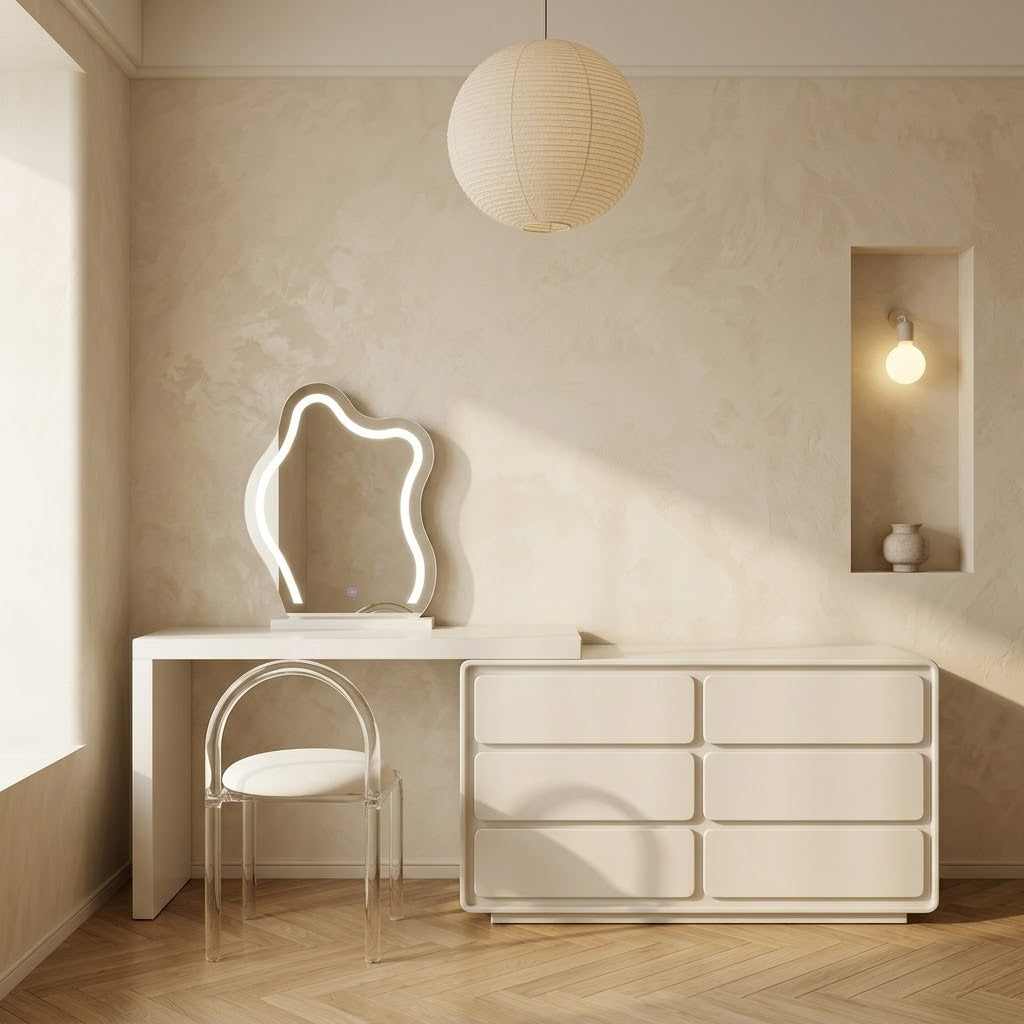 ROREN Cloud Mirror six-drawer vanity set product view