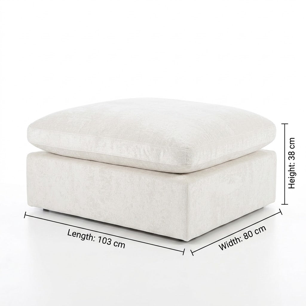 ROREN Cloud ottoman alternate colour view