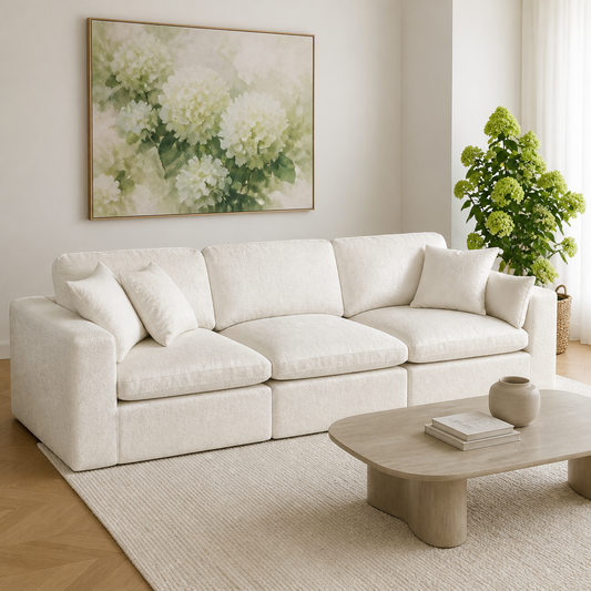 Cloud Modular 3-Seater Chaise Sofa