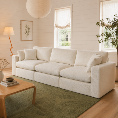 Cloud Modular 3-Seater Chaise Sofa