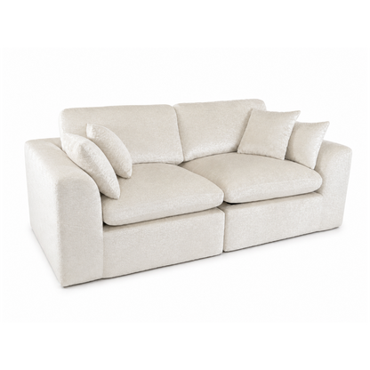 White ROREN Cloud 2-seater sofa alternate angle