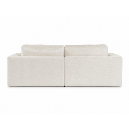 White ROREN Cloud 2-seater sofa rear view