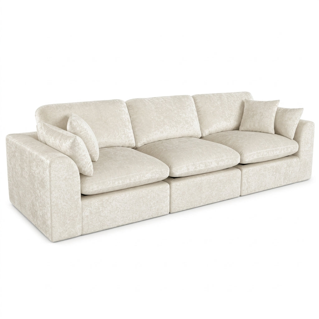 White ROREN Cloud modular sofa in a modern living room