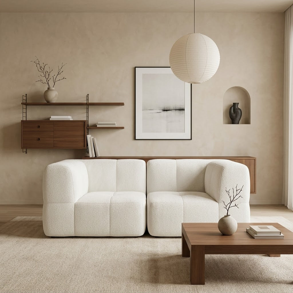 White ROREN Marshmallow 2-seater sofa