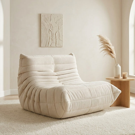 White ROREN Togo single lounge chair
